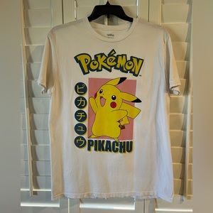 Pokémon Men’s White Short Sleeve T-shirt Size Large